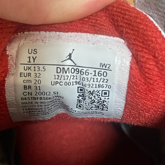 JORDAN 3 RETRO FIRE RED Youth 1‎ - Picture 6 of 9